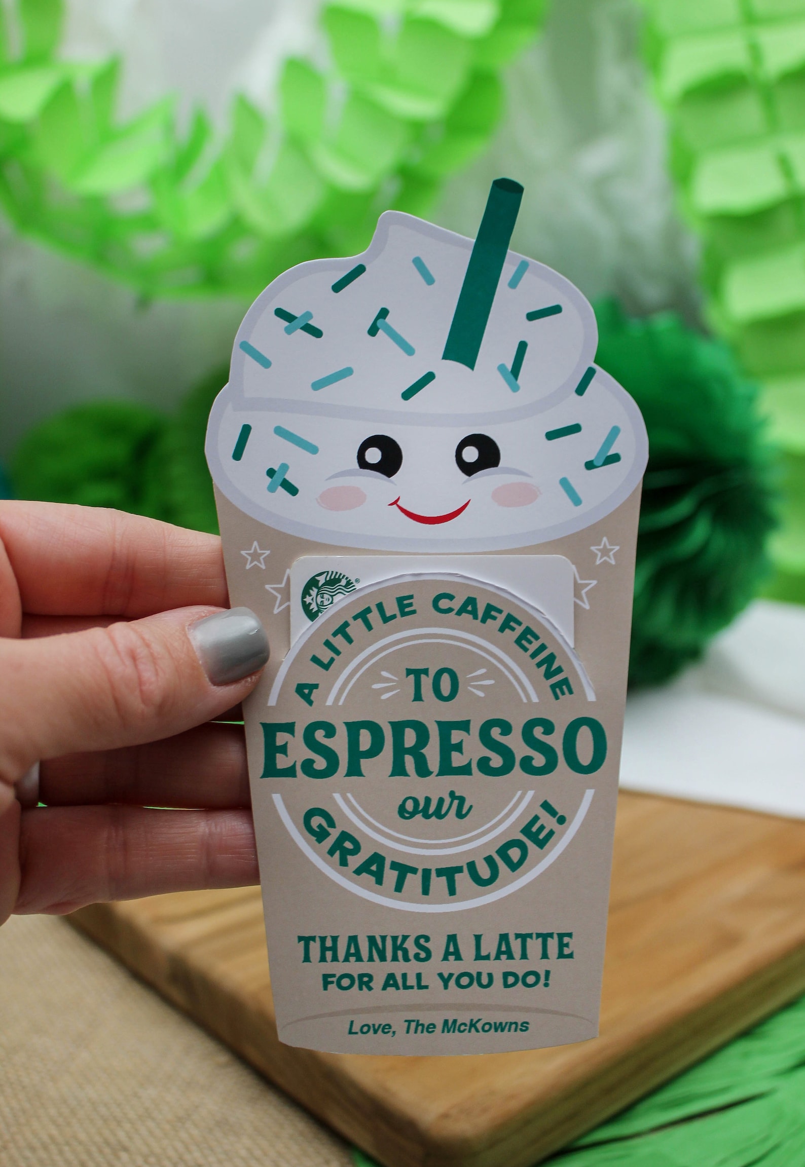Coffee Thank You Gift Printable Teacher Gift Teacher - Etsy