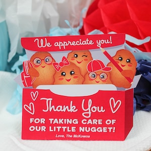 Teacher Appreciation Chicken Nugget Gift Card Holder, teacher gift, staff gift, daycare gift, our little nugget, gift tag, Just Add Confetti 画像 8