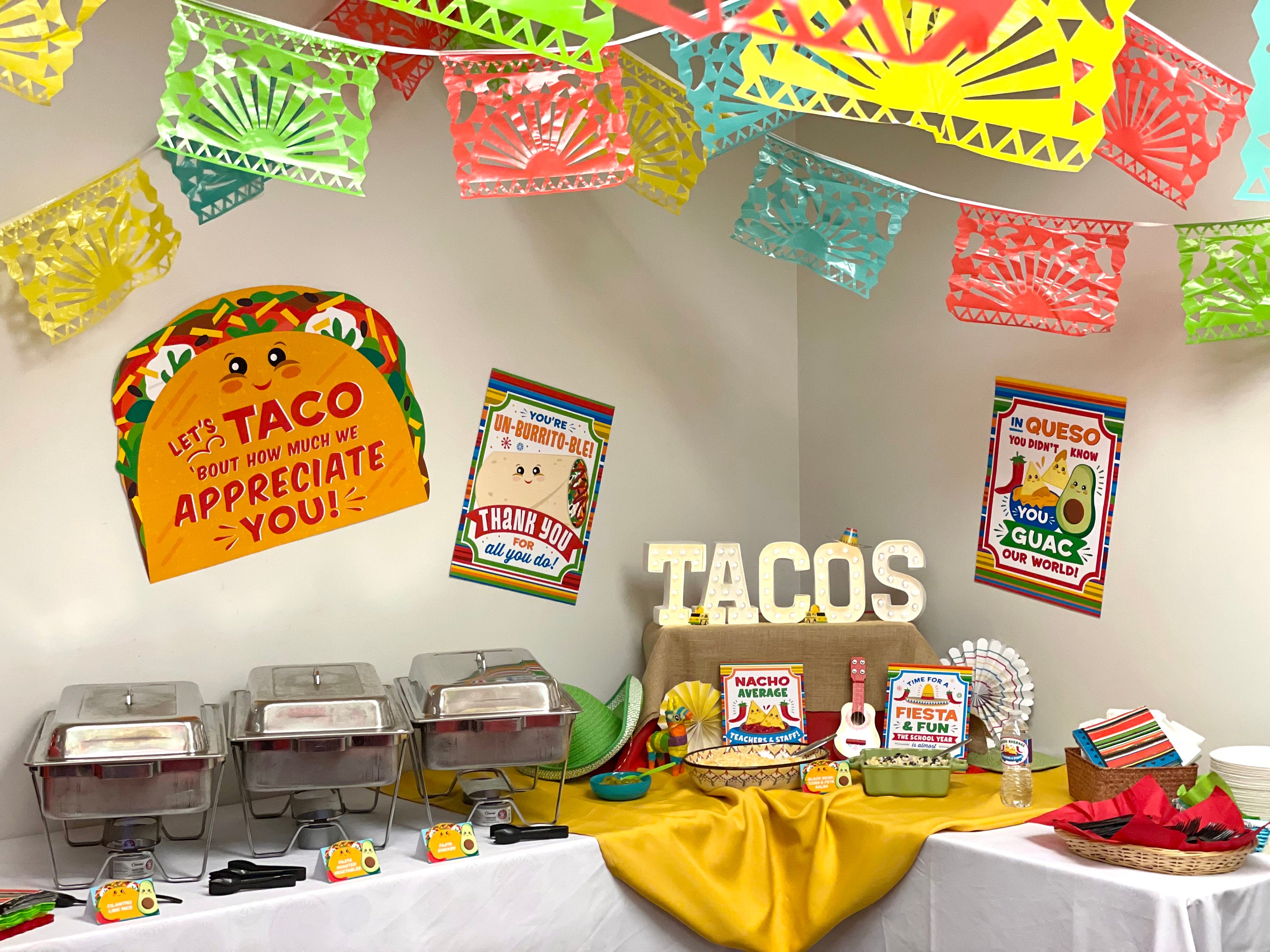 Teacher Appreciation Taco Fiesta Printable Pack, Taco Teacher Gift ...