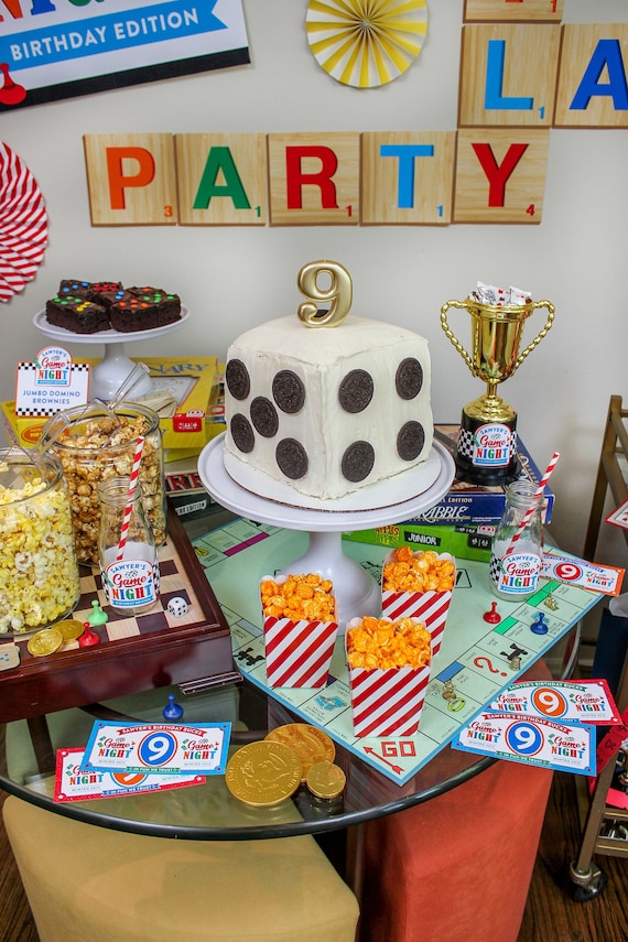 Game Night Birthday Party Printables