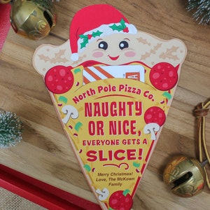 Pizza Christmas gift card holder printable, coworker gift, staff gift, Christmas printable, employee gift, pizza gift, Just Add Confetti image 6
