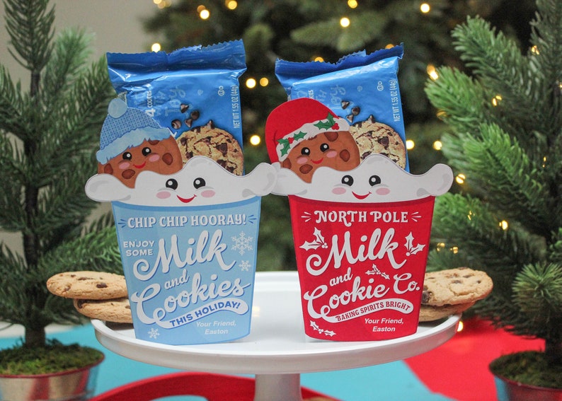 Milk and Cookies Christmas Printables For Chips Ahoy cookies, holiday treat, Christmas cookies, classroom treat, cookie, Just Add Confetti image 7