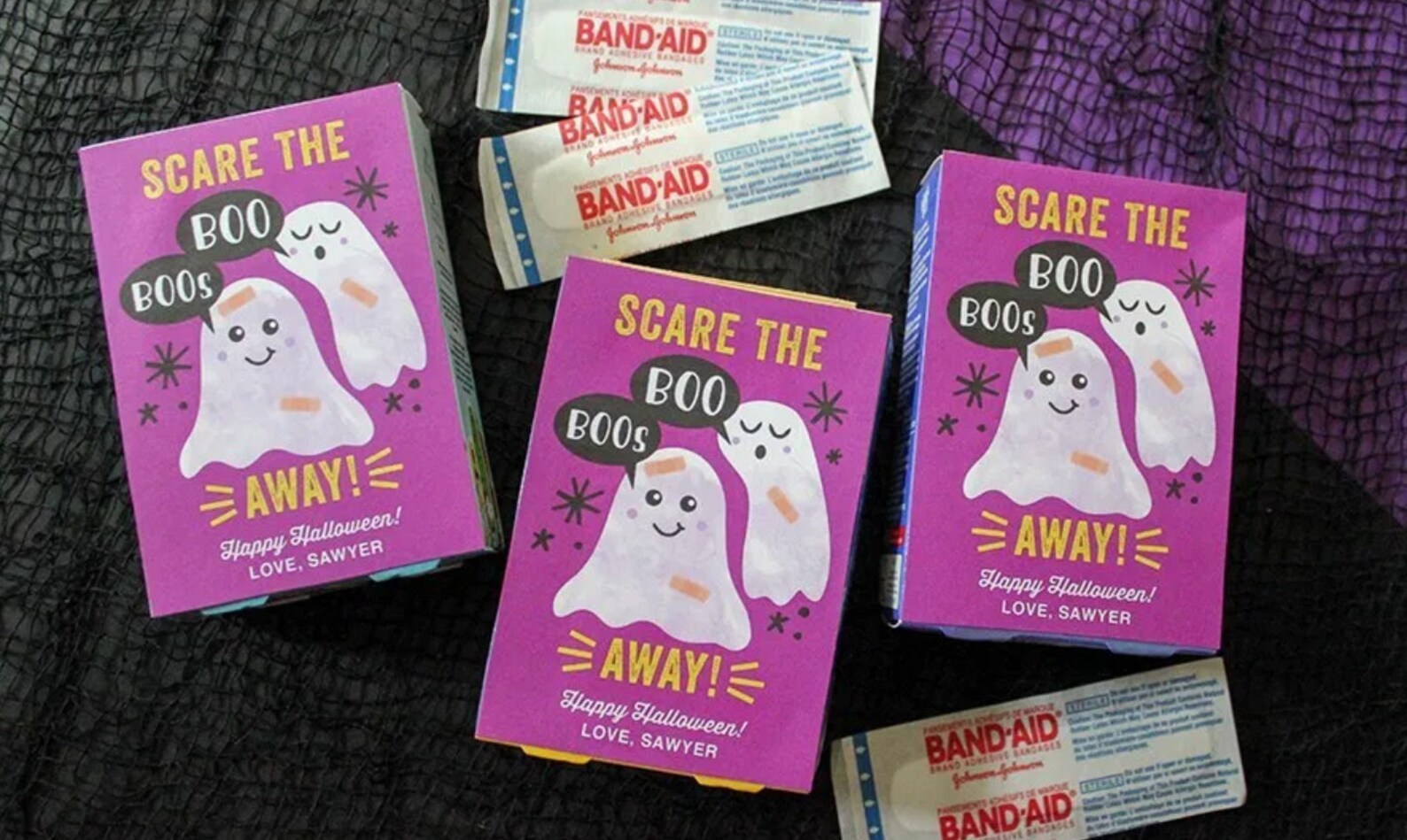 Scare the Boo Boos Away - Halloween Printable Label for Box of Band ...