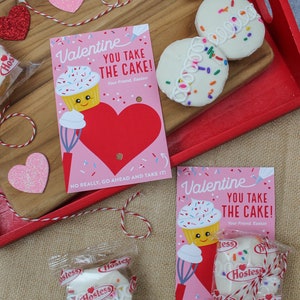 Cake Valentine printable You Take the Cake kids valentine image 2