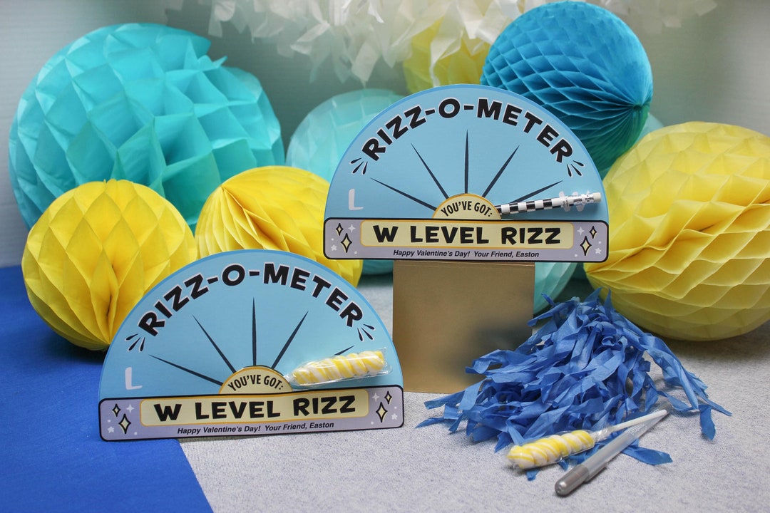 Rizz-o-meter Valentine, Tween Valentine, Teen Valentine, Teen Slang ...