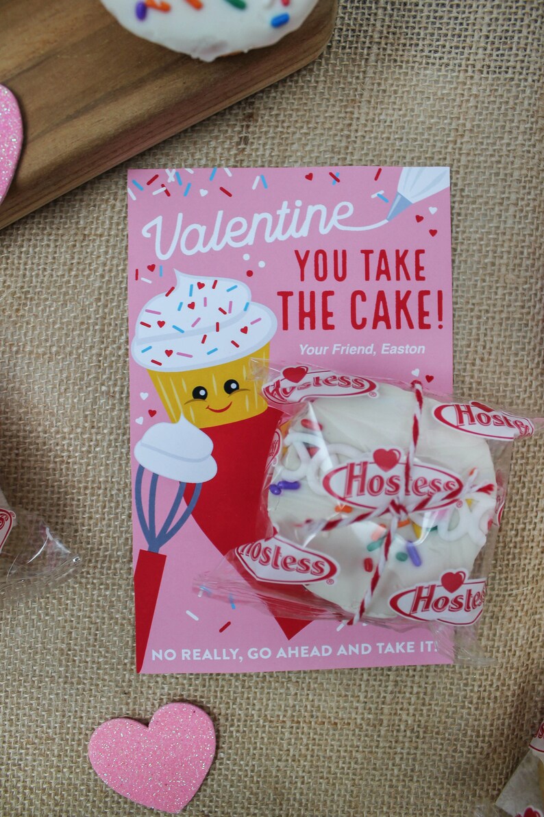 Cake Valentine printable You Take the Cake kids valentine image 6