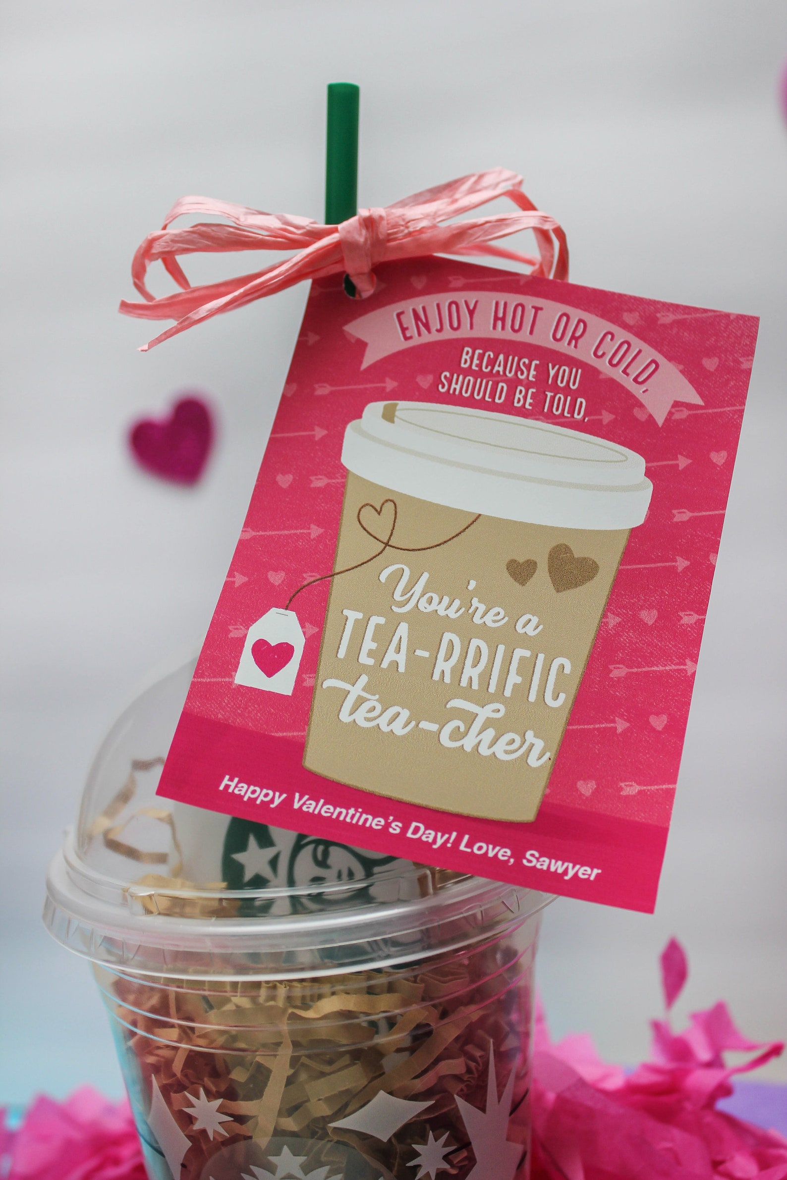 You&rsquo;re a Tea-riffic Teacher Valentine Printable Teacher - Etsy