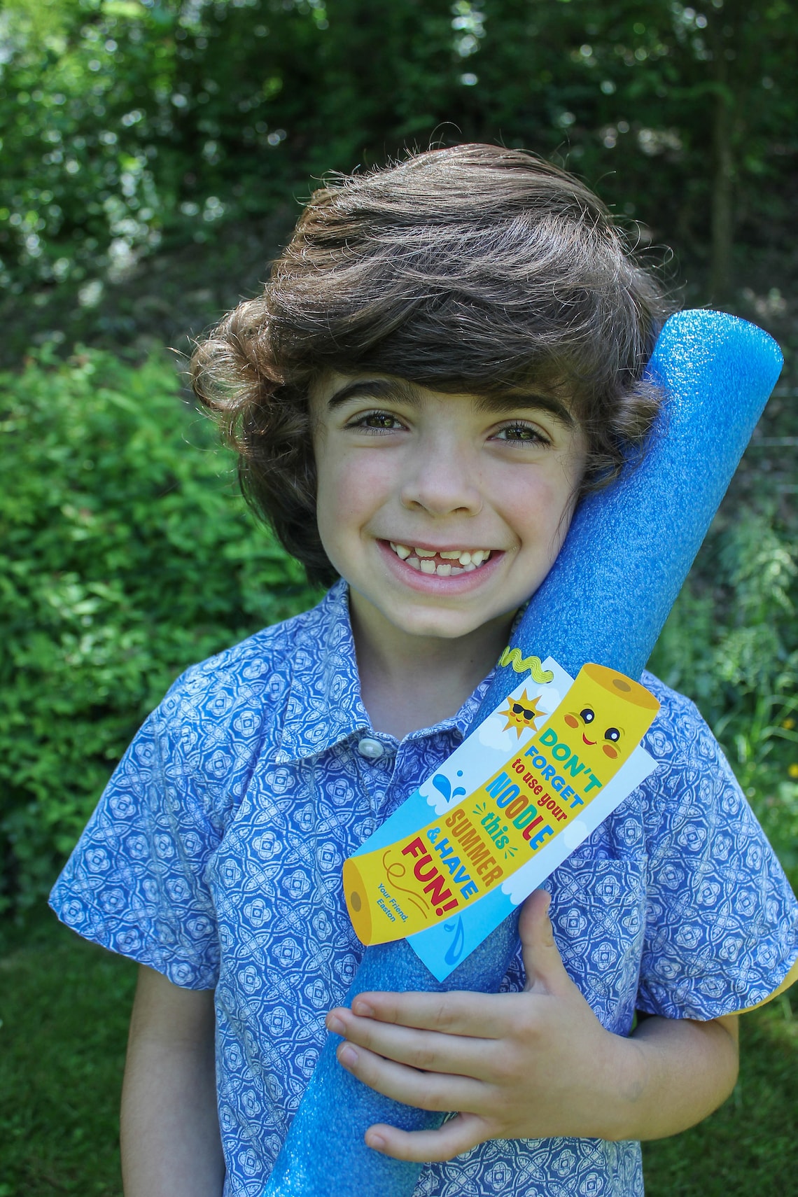 Pool Noodle End of Year Gift for Class Pool Noodle Printable Etsy