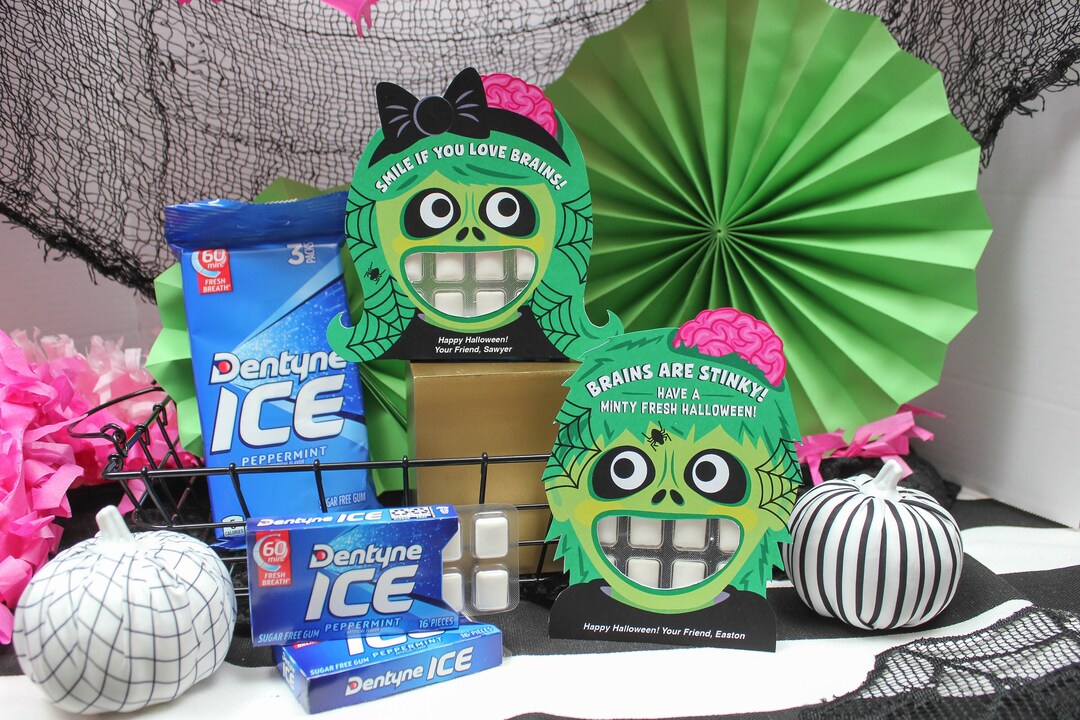Chewing Gum Zombie Printables, Halloween Printables, Classroom