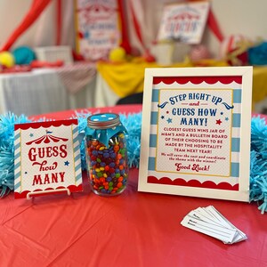 Teacher Appreciation Circus Carnival Printable Pack, Circus Carnival Teacher Gift Idea, Staff Appreciation, PTO PTA Lunch, Just Add Confetti image 10