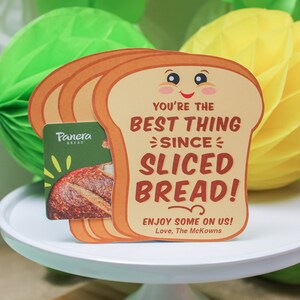 Bread gift card holder printable, best thing since sliced bread, teacher gift, employee gift, staff gift, thank you, Just Add Confetti image 2
