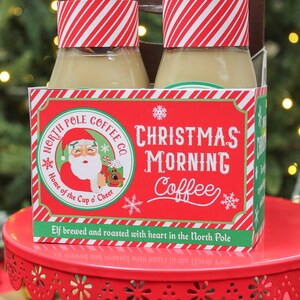 Christmas Morning Coffee gift tag printable set - Instant download- Christmas gift, gift tags, neighbor gift, printables, Just Add Confetti image 2