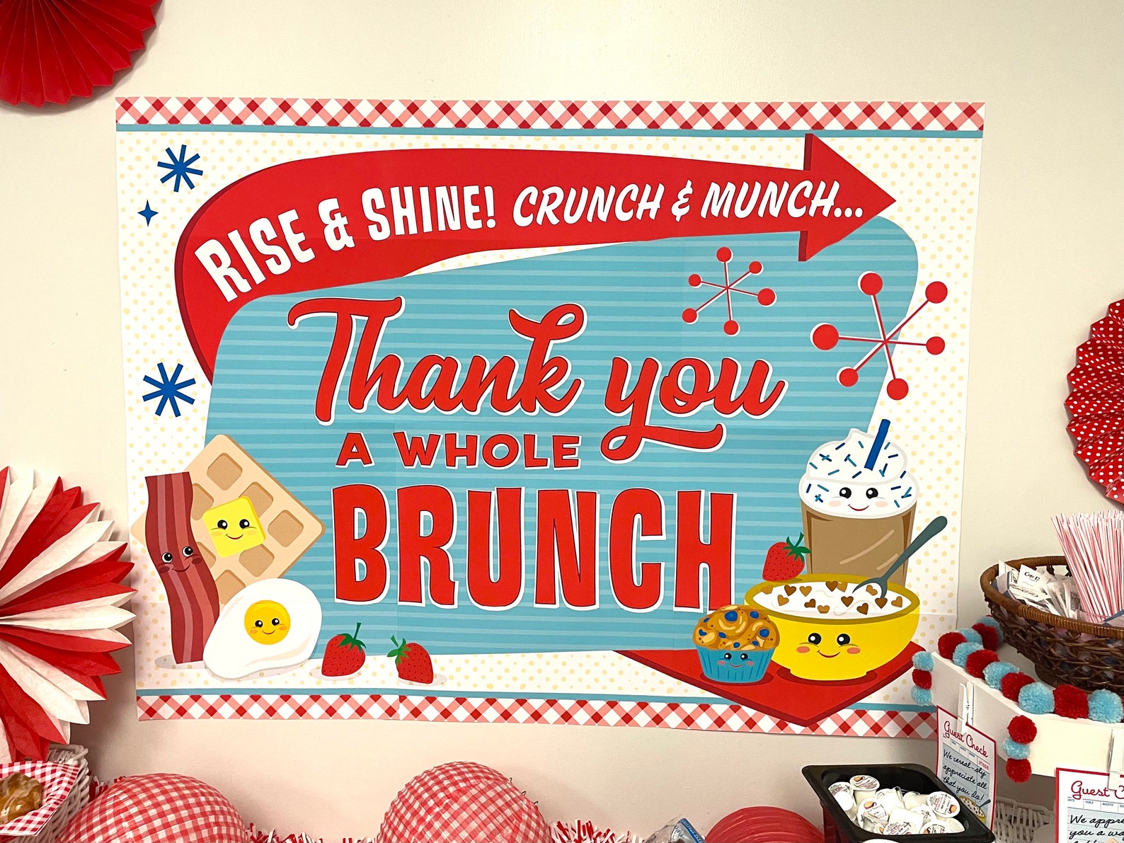 Teacher Appreciation Breakfast Printable Pack Thanks a Whole - Etsy