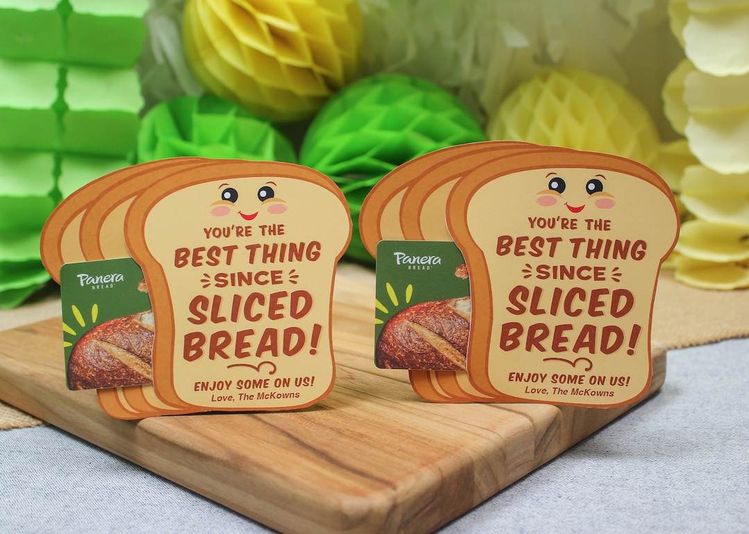 Bread Gift Card Holder Printable, Best Thing Since Sliced Bread, Teacher Gift, Employee Gift