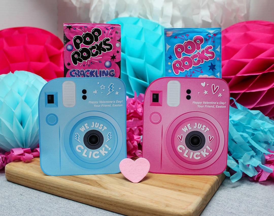 Instant Camera Valentines, Valentine Printable, Camera Valentine, Kids ...