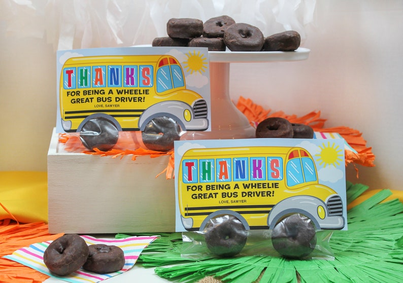 School Bus Driver Appreciation Gift Thank You Printable Etsy