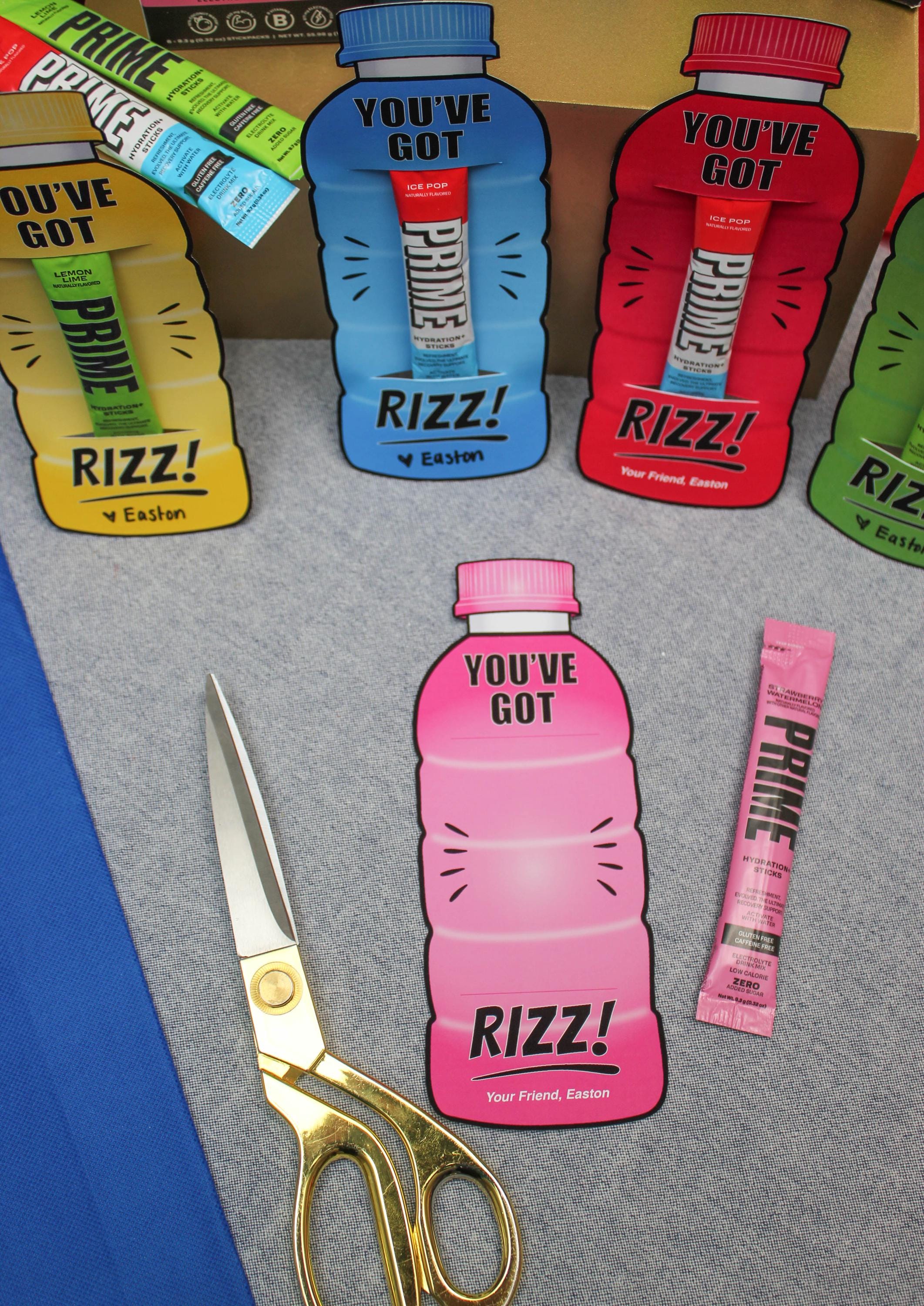 Rizz Drink Bottle Kids Valentine, Tween Slang, Hydration Drink, Kids ...