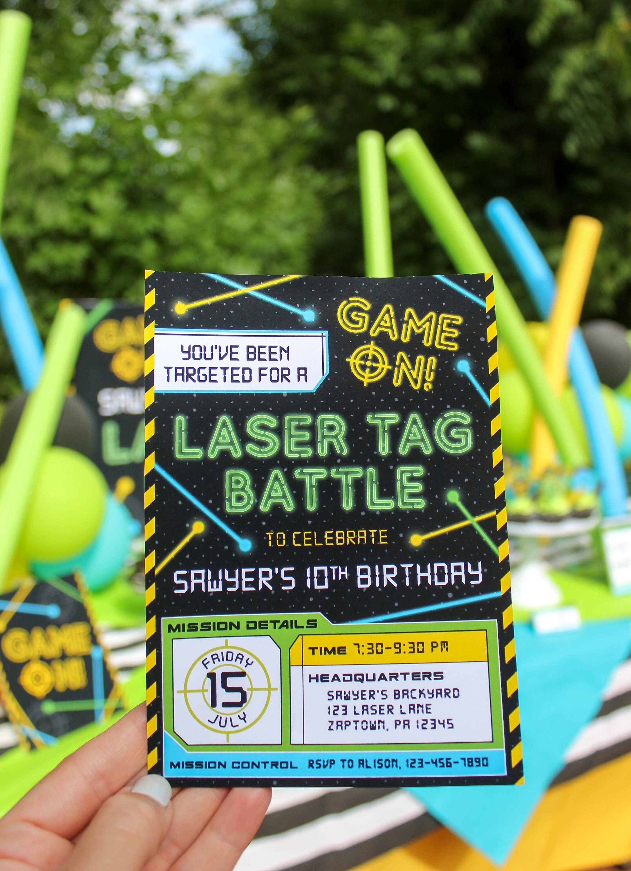 Laser Tag Party Invitation Printable, Laser Tag Birthday Party, Kids  Birthday, Laser Tag Invitation, Party Invitation, Just Add Confetti - Etsy  New Zealand, image size:2175x3000