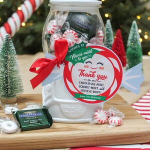 Mint Christmas Gift Tag, Teacher Gift Tag, Teacher Appreciation ...