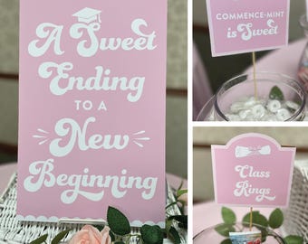 Graduation Candy Labels, Graduation Candy Bar Sign, Candy Buffet, Cookie Sign, Smart Cookie, Graduation Party Decoration, Just Add Confetti
