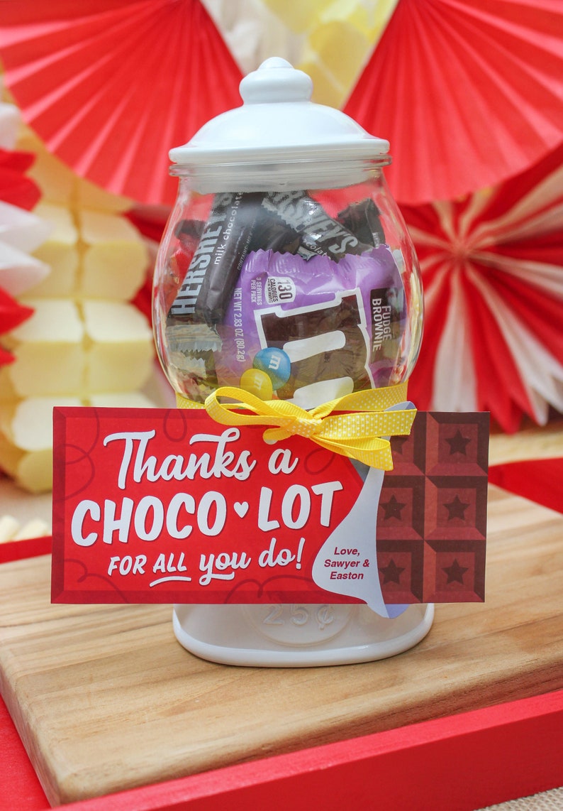 Thanks A Choco Lot Free Printable Pdf