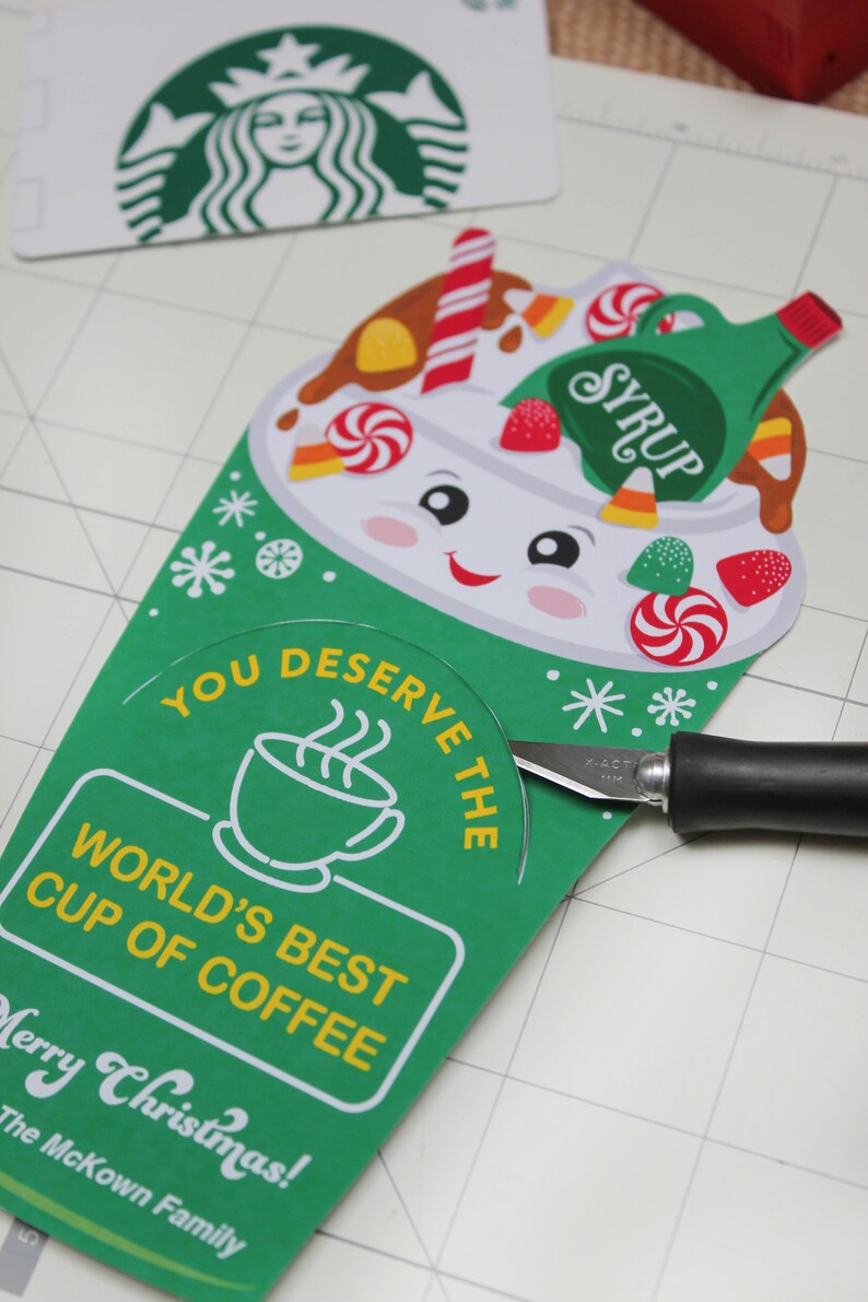 World's Best Cup of Coffee Christmas Coffee Gift Card Printable ...