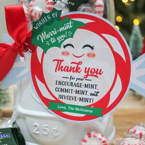 Mint Christmas Gift Tag, Teacher Gift Tag, Teacher Appreciation ...