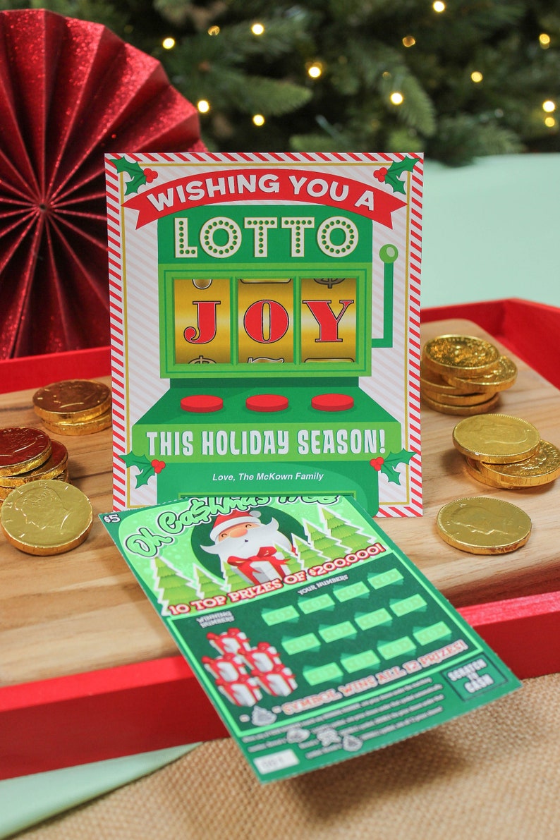 Lottery Ticket Holiday Gift Printable Lottery Ticket Etsy Lottery Ticket Holiday Gift Printable Lottery Ticket Etsy