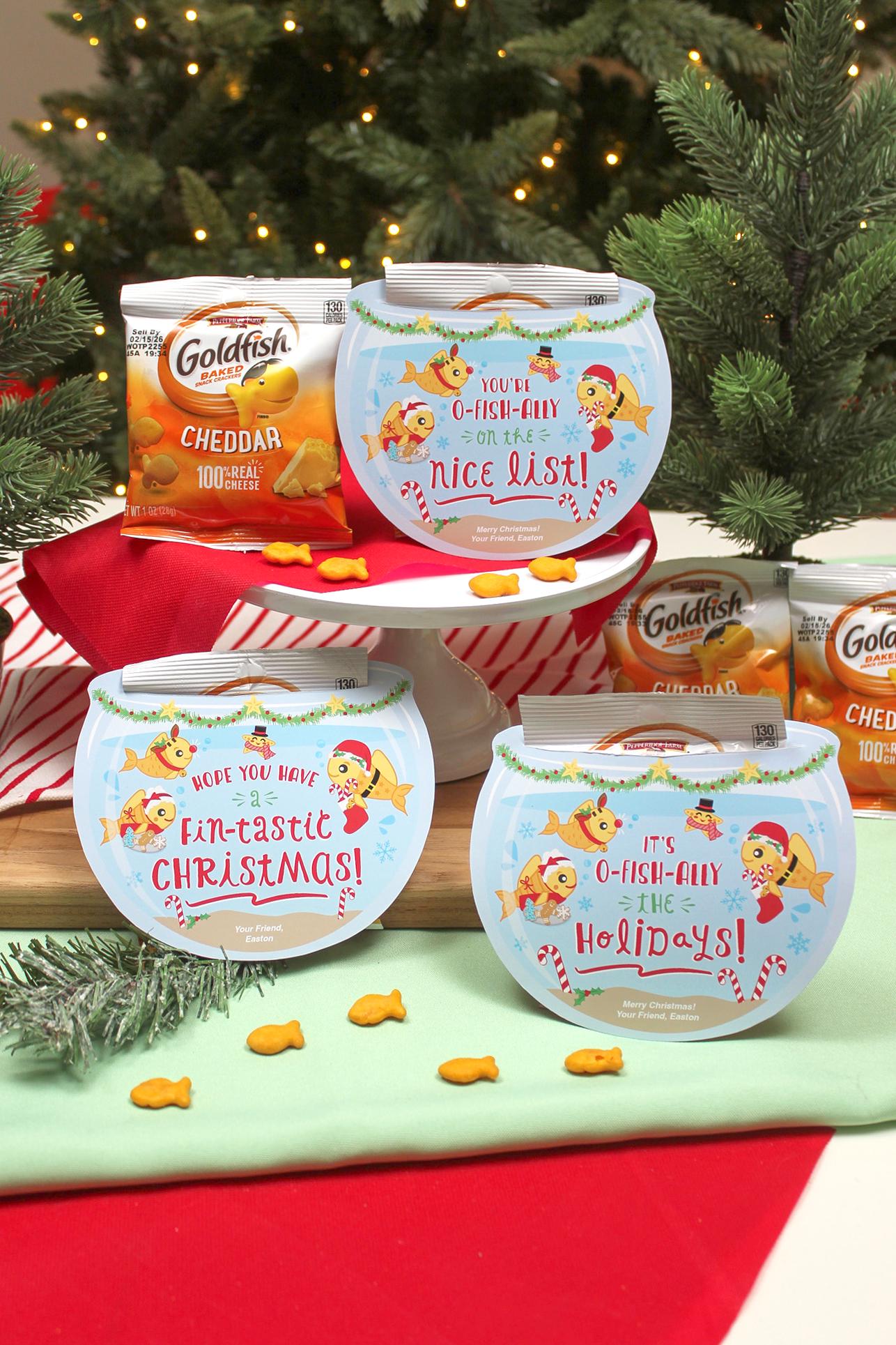 Gallery Detail: Goldfish Christmas Printable Fish Goldfish Holiday Printable