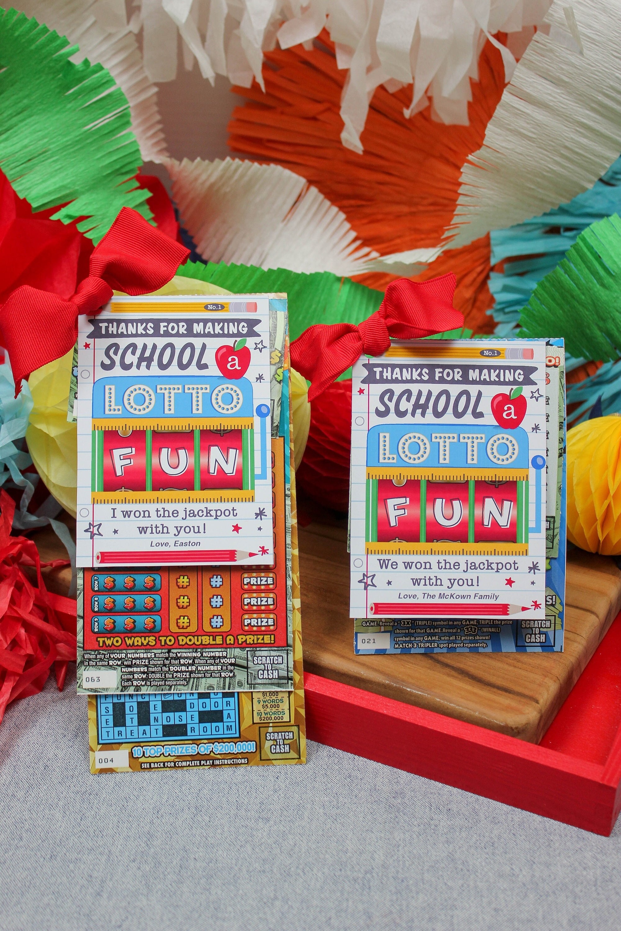 Lottery Ticket Teacher Gift Printable, Scratch off Lottery Ticket Gift Tag, Teacher Appreciation, End of the Year Gift, Just Add Confetti - Etsy for Free Printable Lottery Ticket Gift Tag