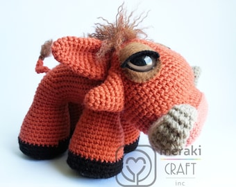 Reuben the Warthog - Amigurumi