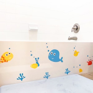 Under the Sea - Decorative Peel & Stick Wall Art Sticker Decals Ocean Beach Theme