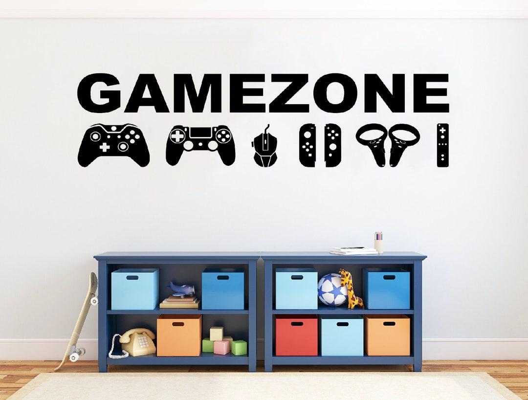 Gamezone Video Game Wall Decal, Game Zone, Gaming Room Gamer Wall Decal Sticker Etsy Australia