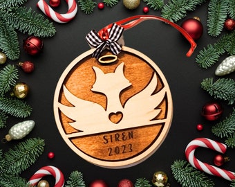 personalized memorial cat pet ornament