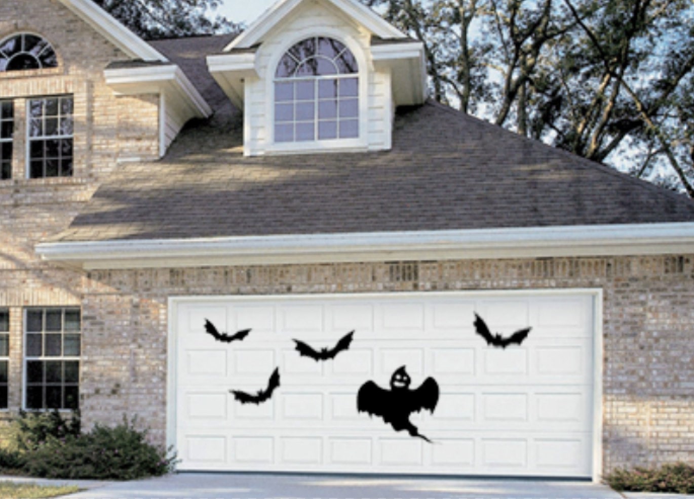 Halloween Garage Door Decor Haunted House Removable Wall Decal - Etsy