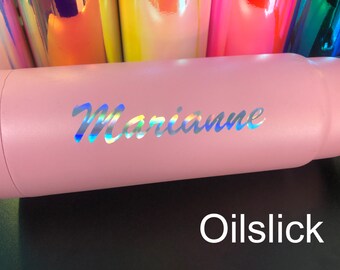 Holographic Opal Vinyl Name Decal, Vinyl Decal Sticker for Your Phone, Tumbler, Yeti, Car, Laptop, Locker, Hydroflask or Mirror