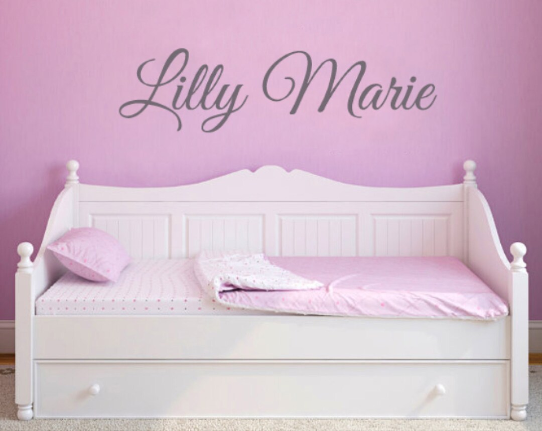 Personalized Name Decal Removable Vinyl Wall Decal Sticker Teen Girl ...