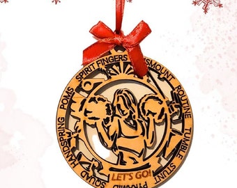 Personalized Sport Cheer Christmas Ornament