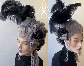 18th Century wig Rococo Wig Grey wig