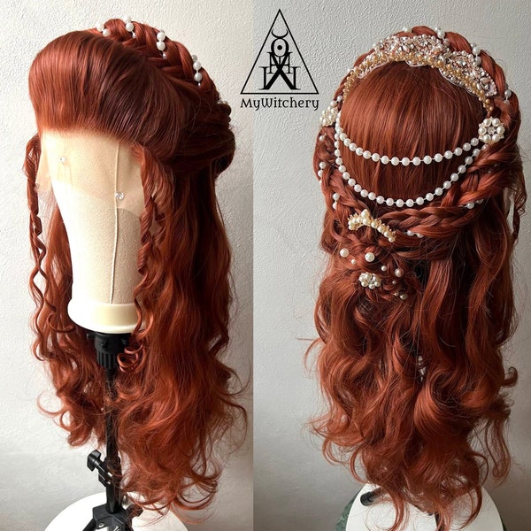 Fae folk wig, Royalcore wig, Faerie court wig, Renaissance faire