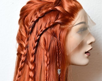 Celtic Druid Braided Viking Wig for Fantasy festivals and Cosplay TO ORDER