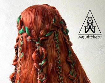 Autumn Elf Wig Renaissance fair costume Ginger wig