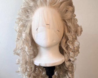 Louis XVI Wig, Light Curled 18th-Century Style for Historical Cosplay