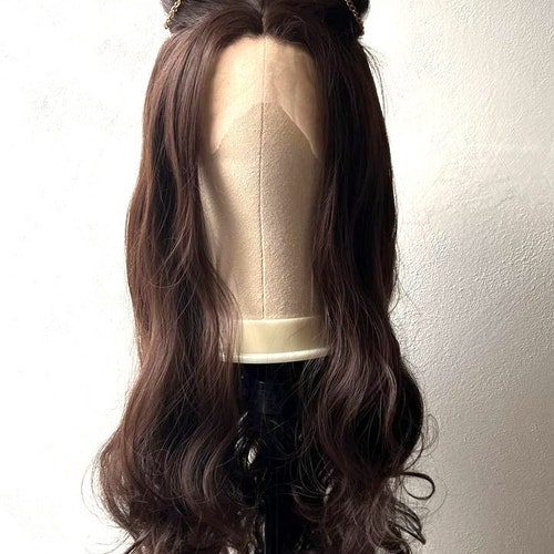 Brown Wavy Cosplay Wig TO ORDER Custom Handmade Long Brown  display picture 3