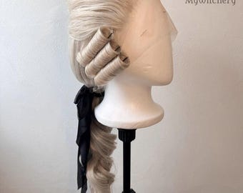 Rococo Mens Wig, 18th Century Made-To-Order Custom Cosplay Wig