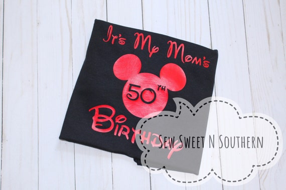 disney 50th birthday shirt