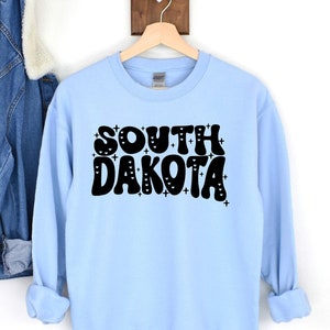 South Dakota Sweatshirt, Gildan Sweatshirt, Custom Colors, South Dakota State, Retro