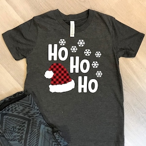 Ho Ho Ho Santa Shirt/ Christmas/ Kid Shirt/ Youth/ Custom