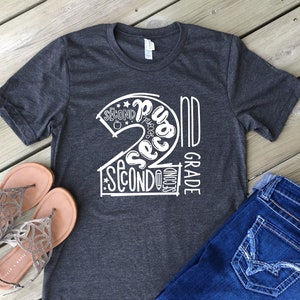 2nd Grade Teacher Shirt, Any Grade, Second Grade Team Shirt, Second Grade Squad Shirt, First Day of School Shirt, Back to School Shirt