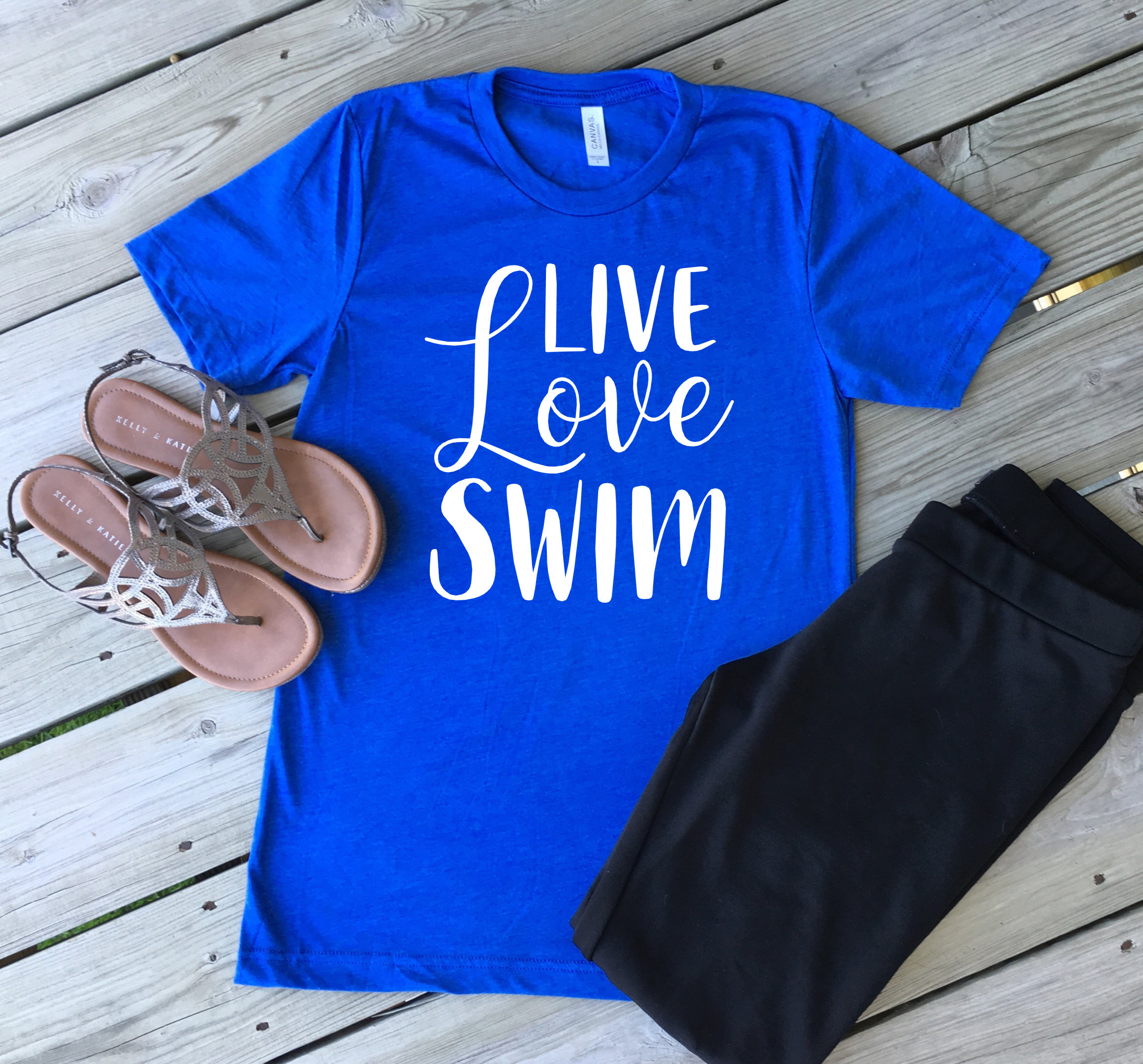 Live Love Swim Shirt/ Live Love Cheer/ Any Sport/ Custom